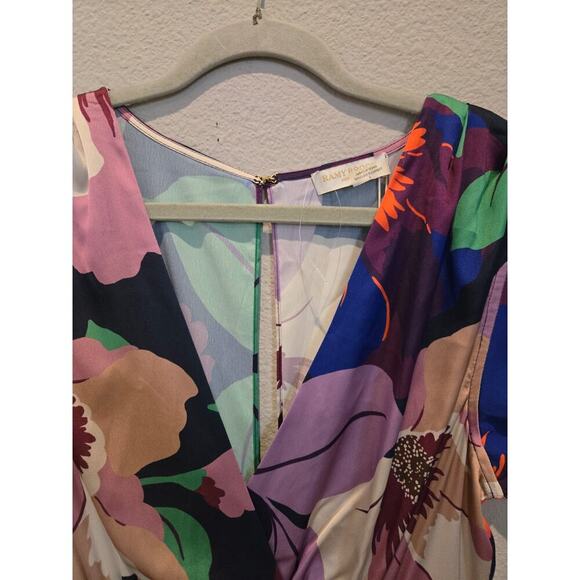 Ramy Brook Women's Morgan Size 8 Multicolor Floral Long Dress Party Cocktail - Picture 3 of 13